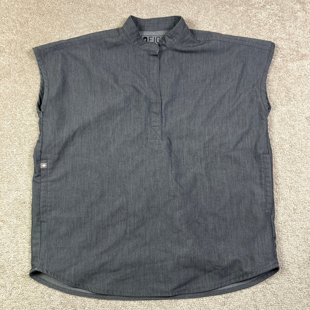 FIGS Technical Collection Scrubs Set Women XXS Top S Pants Graphite Grey Heather - Picture 2 of 15